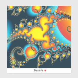 Brand Burst Fractal Art Klistermärken