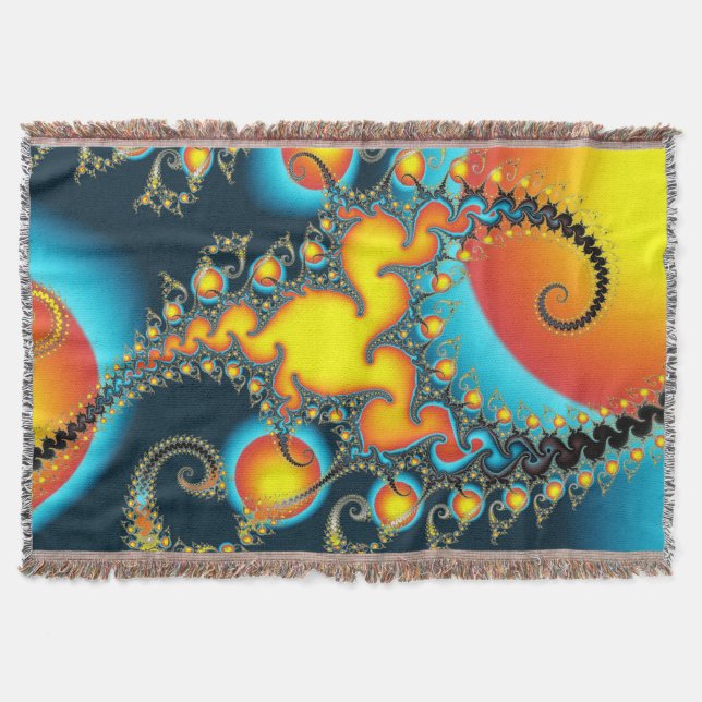 Brand Burst Throw Blanket Filt (Framsidan)