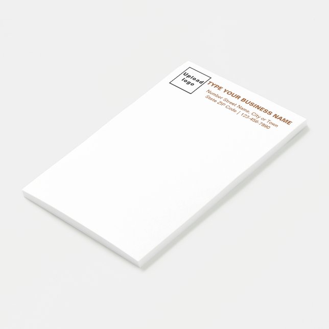 Brand Business Brand Texter om rubriken Long Post-it Block (Vinklad)