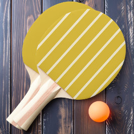 Bränd citronrandig och enfärgad pingisracket
