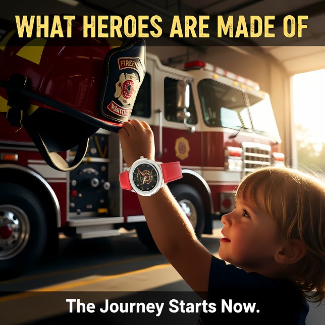 Brand Department logotyp Black and Guld Badge Armbandsur (Skapare uppladdad)