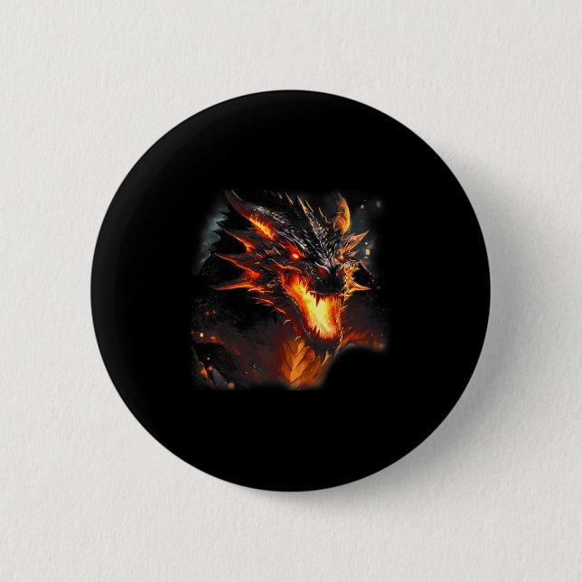 Brand Dragon Head Mythical Dragon Kärlek Breathing Knapp (Framsida)