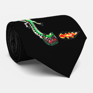 Brand Dragon Tie (Anpassningsbar Färg) Slips