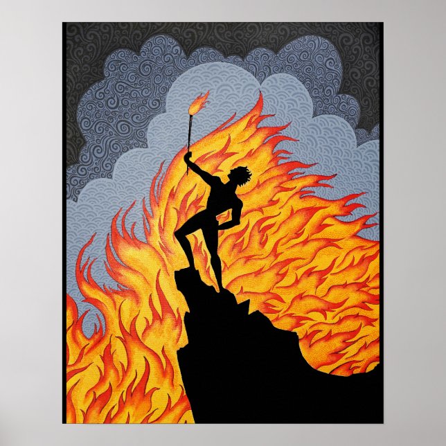 "Brand (efter radering)" Poster (Framsidan)