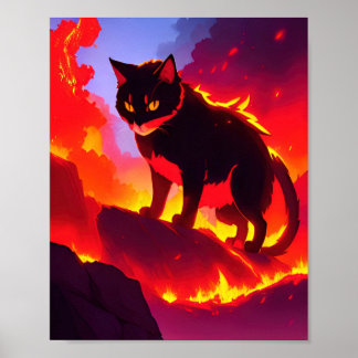 Brand Elemental Cat Poster