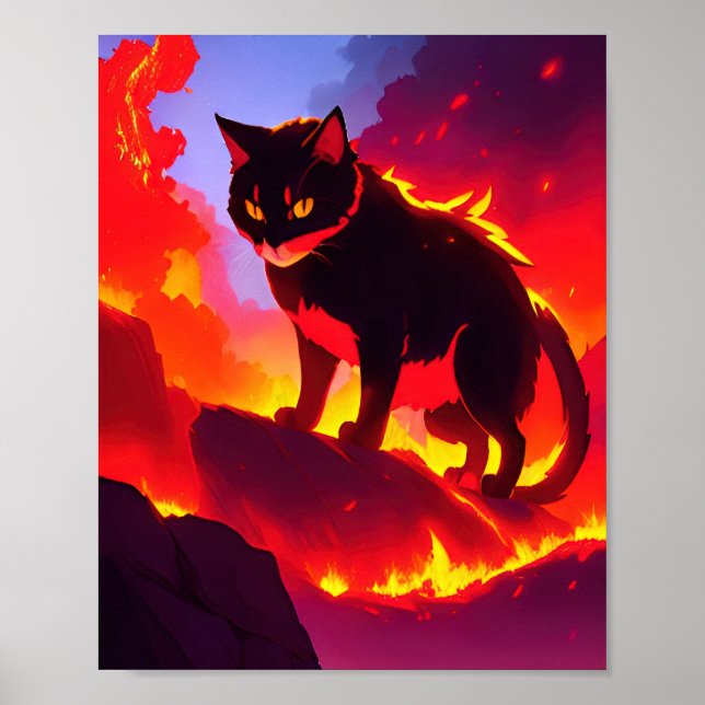 Brand Elemental Cat Poster (Framsidan)