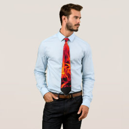 Brand Flames Neck Tie Slips