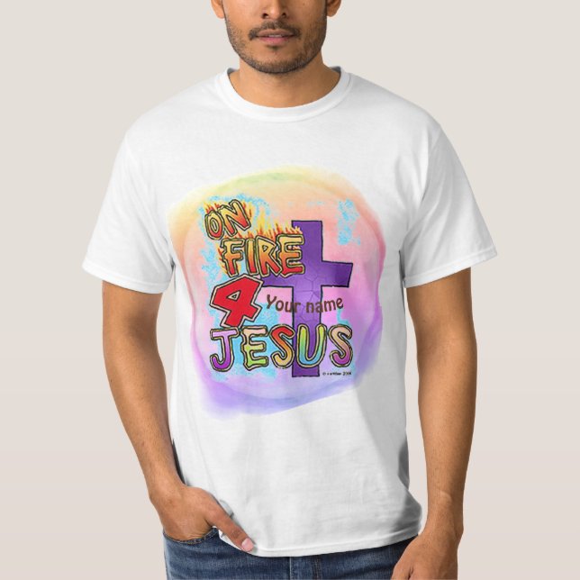 Brand för Jesus Christian kor T Shirt (Framsida)