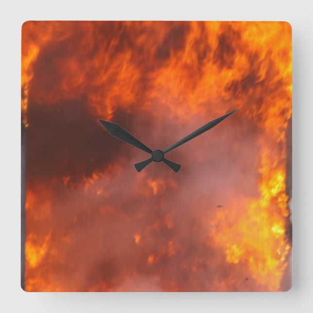 Brand Fyrkantig Klocka (Framsida)
