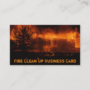 Brand, House Burning Blaze House Devastation Visitkort