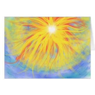 Brand i Himlar Christian Hership Art Painting  Hälsningskort