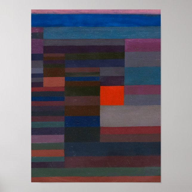 Brand i kväll av Paul Klee Poster (Framsidan)