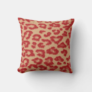 Brand i leopard Print Skin Päls Kudde