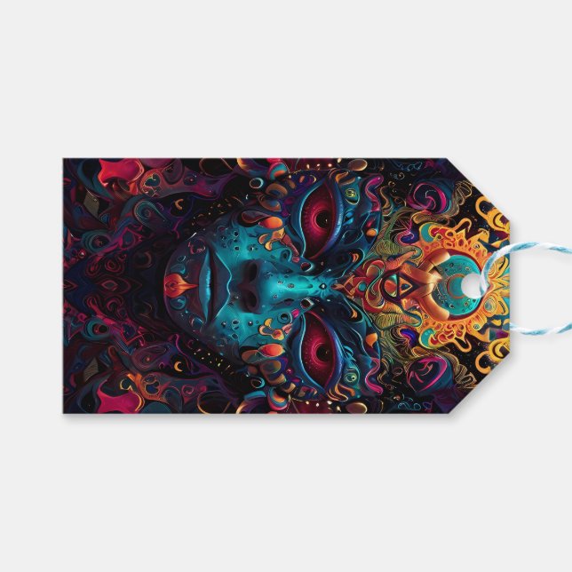 Brand i Märkrn Gods Gift Presentetikett (Framsidan (Horisontell))