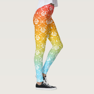 Brand i Rosa Blue och Gult Leggings