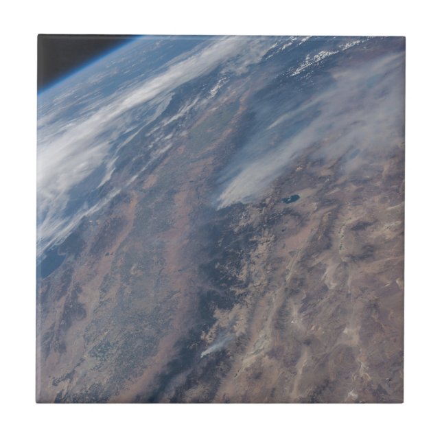 Brand i Yosemite nationalpark & Stanislaus Forest Kakelplatta (Framsidan)