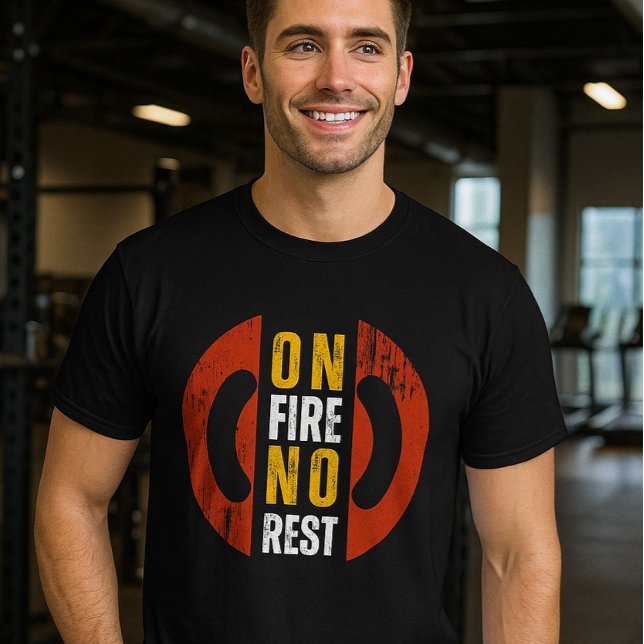Brand - ingen resterande motiverad gym T-Shirt | F (Skapare uppladdad)