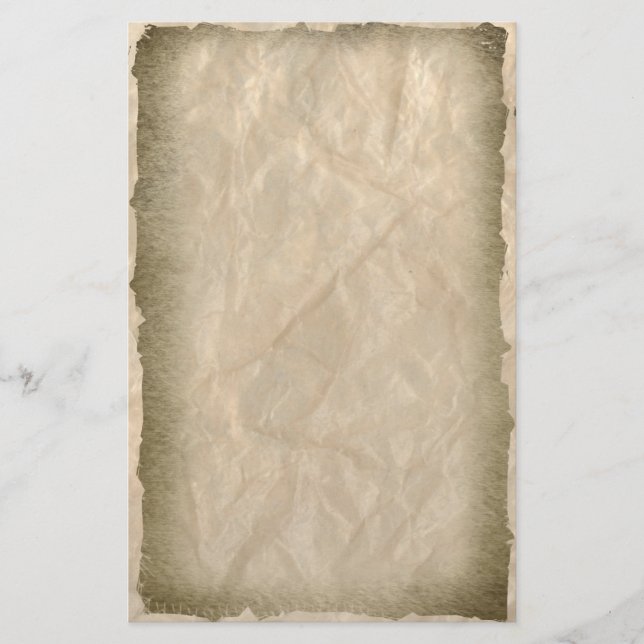 Bränd Kant på Crinkle Papper (Framsida)