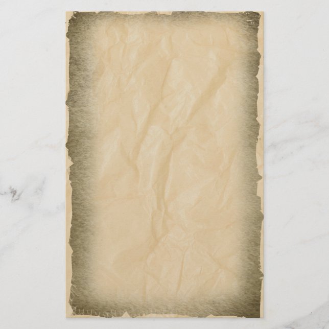 Bränd Kant på Crinkle Papper (Framsida)