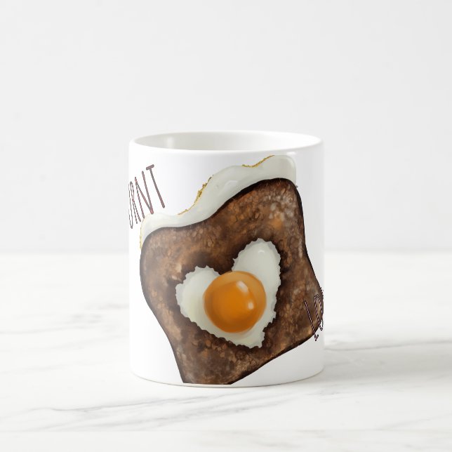 Bränd kärlek - Ägg i hål (rostat bröd!) Kaffemugg (Center)