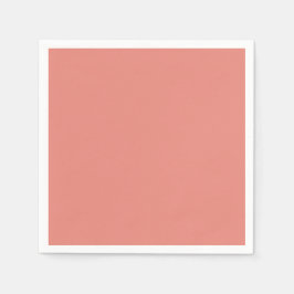 Bränd korall enkel minimalistisk pappersservett