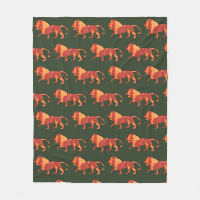 Brand Lejon Fleece Blanket (Framsidan)