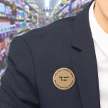 Brand Light Brown Round-knapp för Business Brand Knapp<br><div class="desc">Knappen för runda former som du kan anpassa för att lägga namn och logotyp på företaget. Du kan använda den här kommandoknappen som ett enhetligt tillbehör till personalen. Du kan också använda den som förpackningstillbehör. Du kan också inkludera den i material som du använder i marknadsföring för att annonsera din...</div>