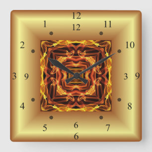 Brand Maze ~ Time Maskin ~ Out of the Crucible ~  Fyrkantig Klocka