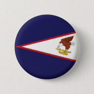 BRAND NEW! - AMERIKANSKT SAMOA-RYMDBREDD 58 MM KNAPP