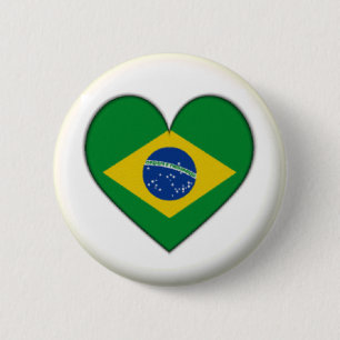 BRAND NEW! - BAKGRUNDSBADGE FÖR BRASILISKT HJÄRTA KNAPP