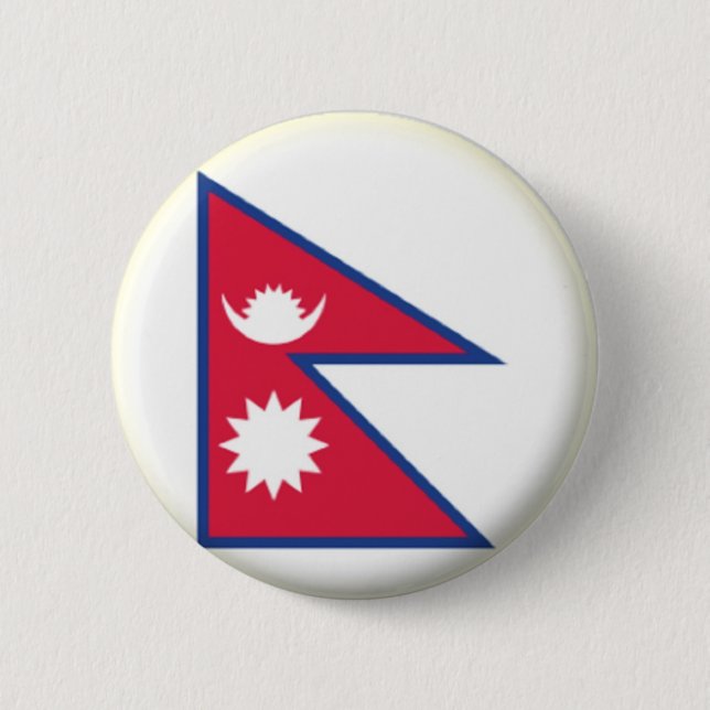 BRAND NEW! - BAKGRUNDSBADGE FÖR NEPAL PIN KNAPP (Framsida)