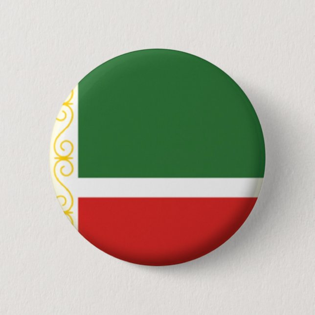 BRAND NEW! - CHECHEN REPUBLIC PINBACK BADGE KNAPP (Framsida)