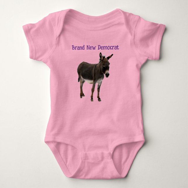 Brand New Democrat Baby Body Kostym T Shirt (Framsida)