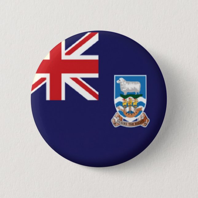 BRAND NEW! - FALKLAND ISLANDS PIN BACK BADGE KNAPP (Framsida)