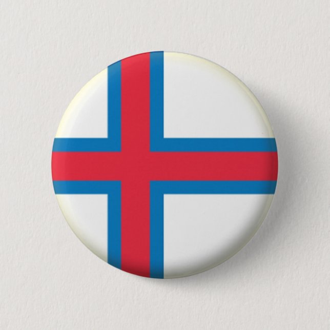 BRAND NEW! - FÄRÖARNA PIN BACK BADGE KNAPP (Framsida)