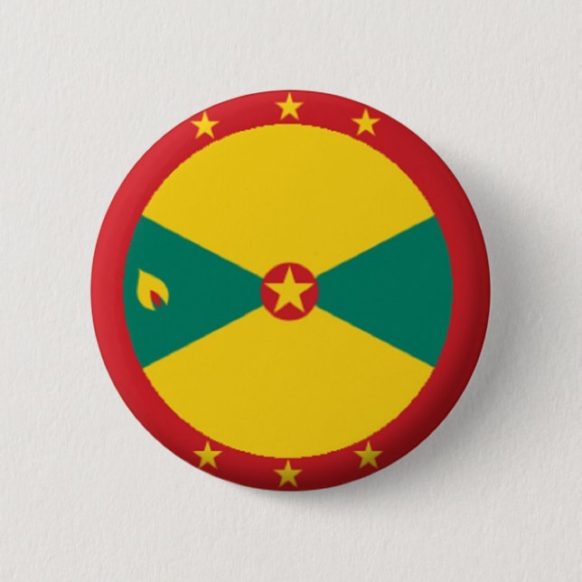BRAND NEW! - GRENADA PIN BACK BADGE KNAPP (Framsida)