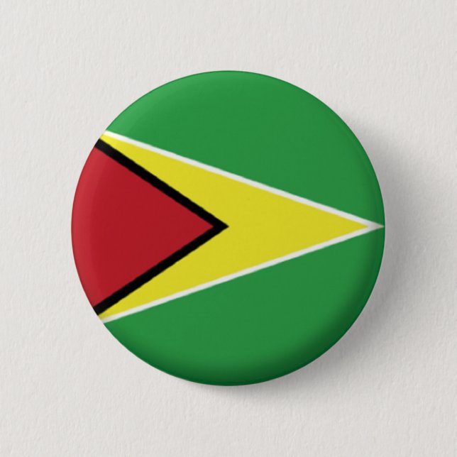 BRAND NEW! - GUYANA PIN BACK BADGE KNAPP (Framsida)