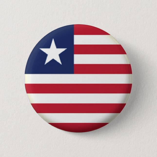 BRAND NEW! - LIBERIA PIN BACK BADGE KNAPP (Framsida)