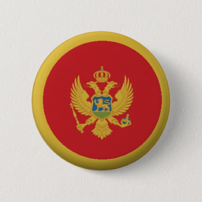 BRAND NEW! - MONTENEGRO PIN BACK BADGE KNAPP (Framsida)