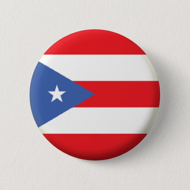 BRAND NEW! - PUERTO RICO PIN BACK BADGE KNAPP (Framsida)