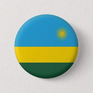 BRAND NEW! - RWANDA PIN BACK BADGE KNAPP