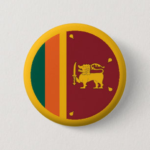 BRAND NEW! - SRI LANKA PIN BACK BADGE KNAPP