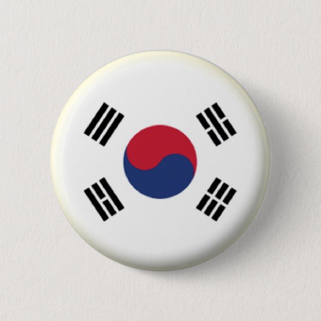 BRAND NEW! - SYDKOREA PIN BACK BADGE KNAPP (Framsida)