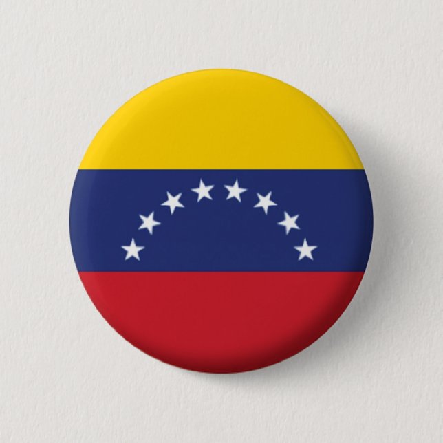 BRAND NEW! - VENEZUELA PIN BACK BADGE KNAPP (Framsida)