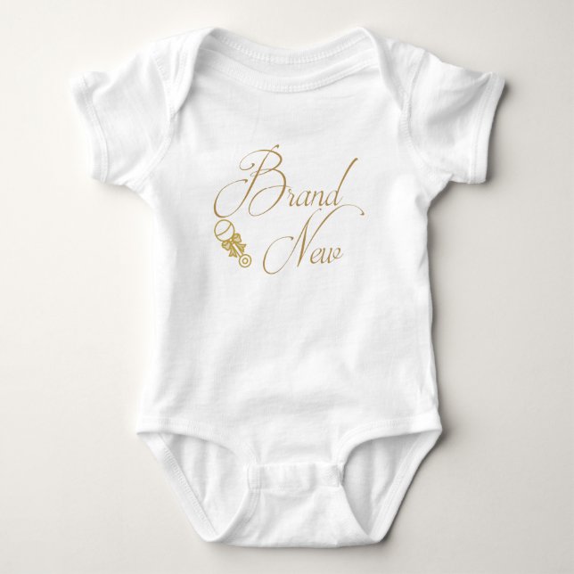 Brand Nyfödd bebis T Shirt (Framsida)