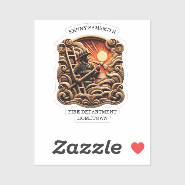 Brand- och avgångsbrickor för vardagsliv klistermärken (Ark)