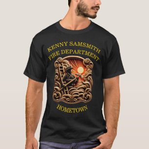 Brand- och avgångsbrickor för vardagsliv t shirt