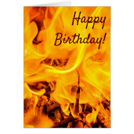 Brand och brand i Mönster Hälsningskort