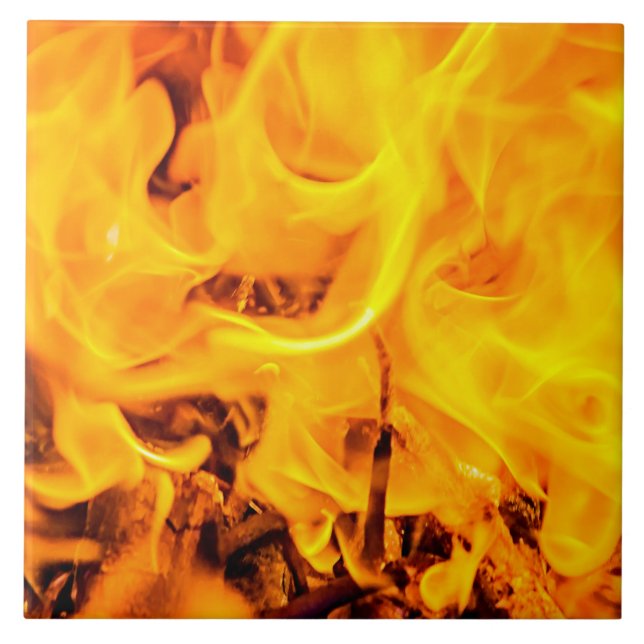 Brand och brand i Mönster Kakelplatta (Framsidan)