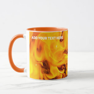 Brand och brand i Mönster Mugg
